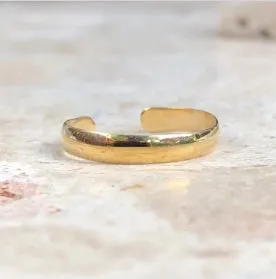 14KT Yellow Gold Polished 3mm Band Toe Ring