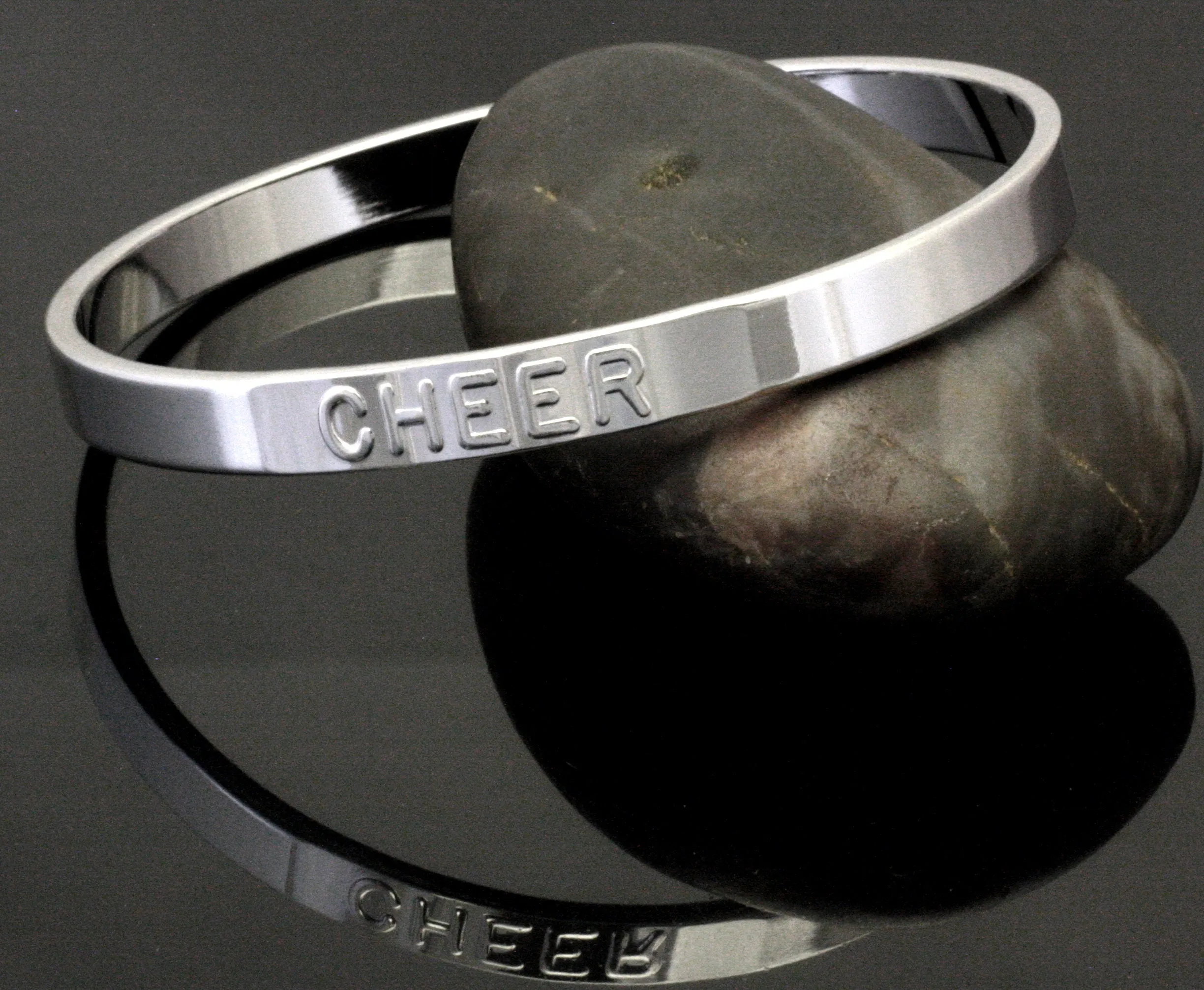 Cheer Silver Bangle