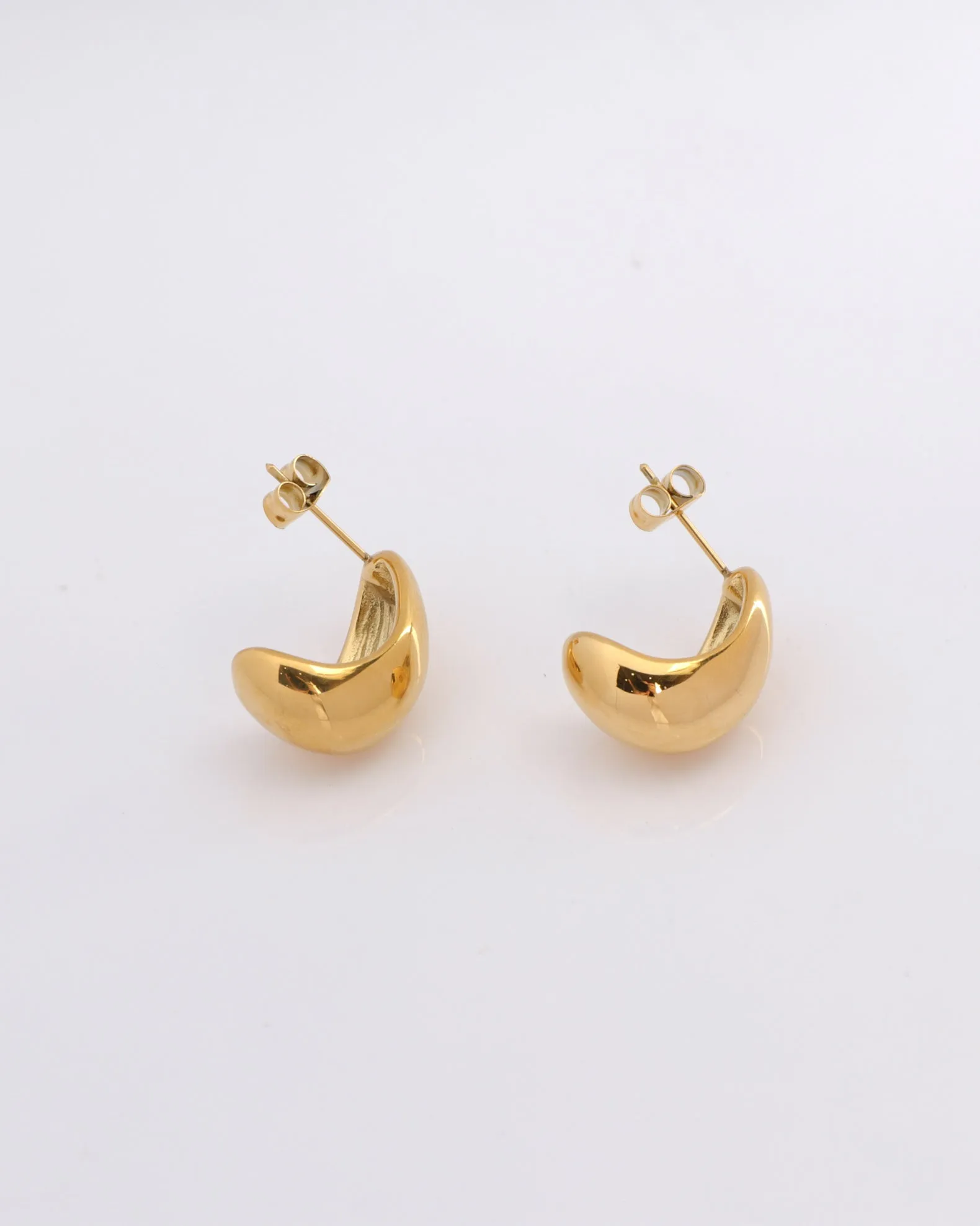 Cirina Gold Dome Earrings