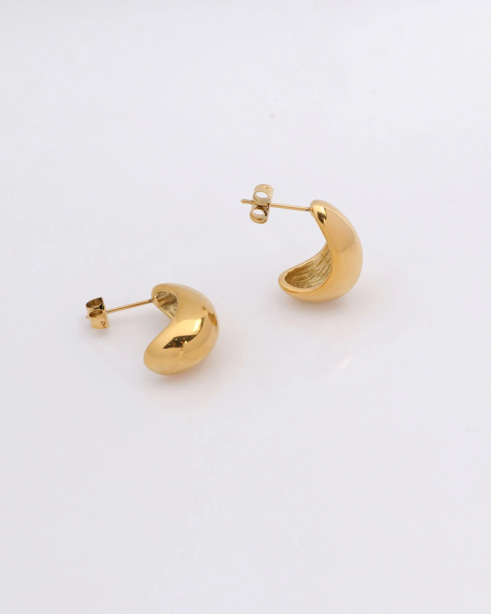Cirina Gold Dome Earrings