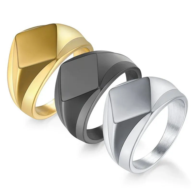 Customizable Initials Ring for Men KCLR 4