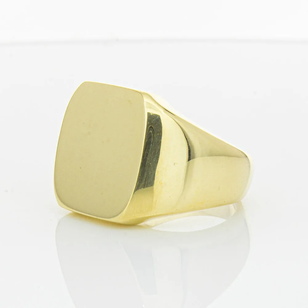 Deja Vu 18ct Yellow Gold Signet Ring