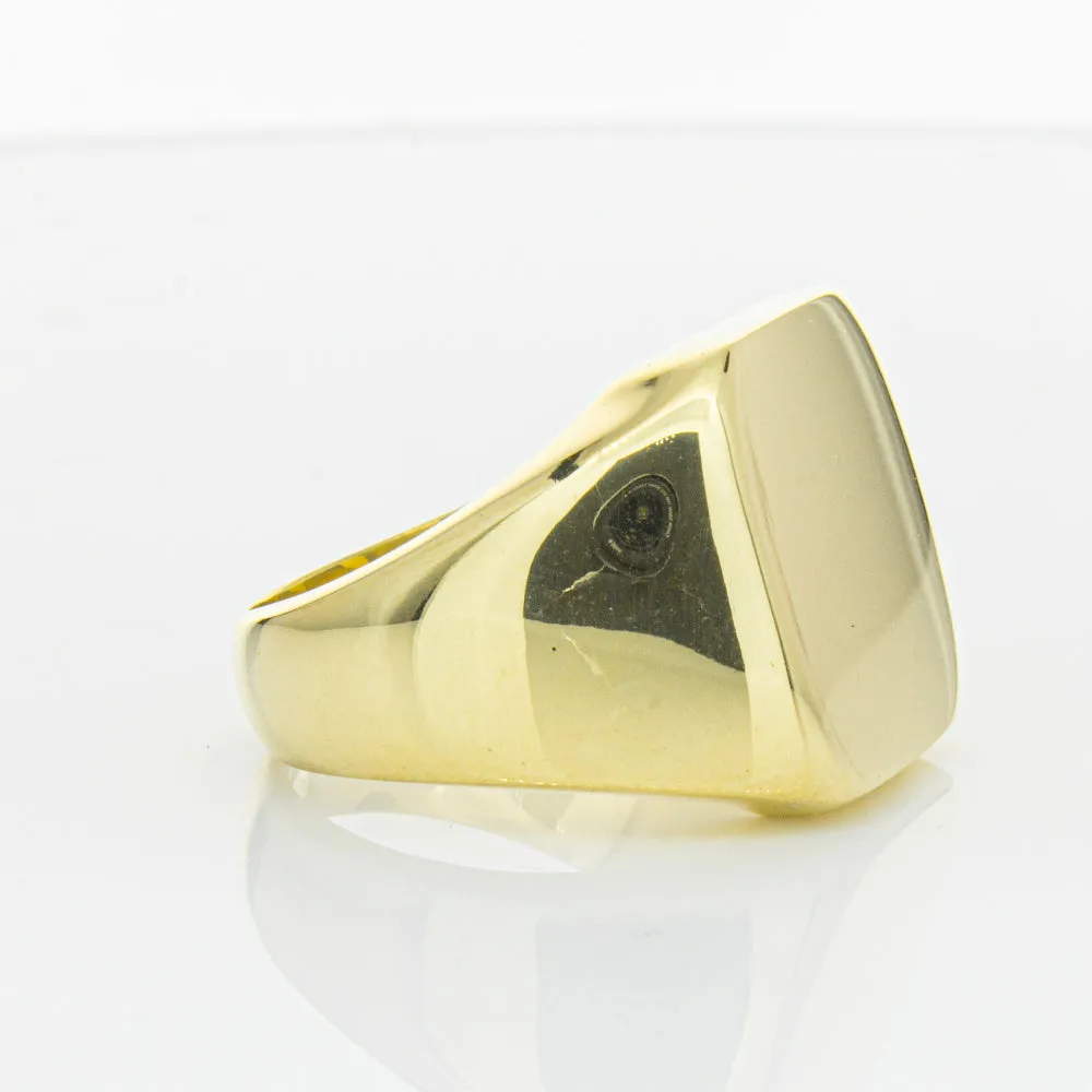 Deja Vu 18ct Yellow Gold Signet Ring