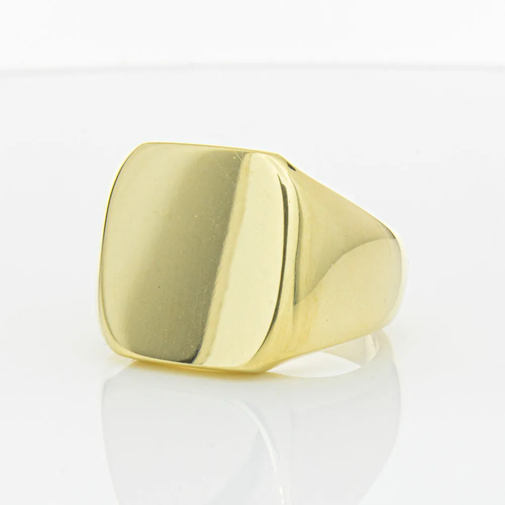 Deja Vu 18ct Yellow Gold Signet Ring
