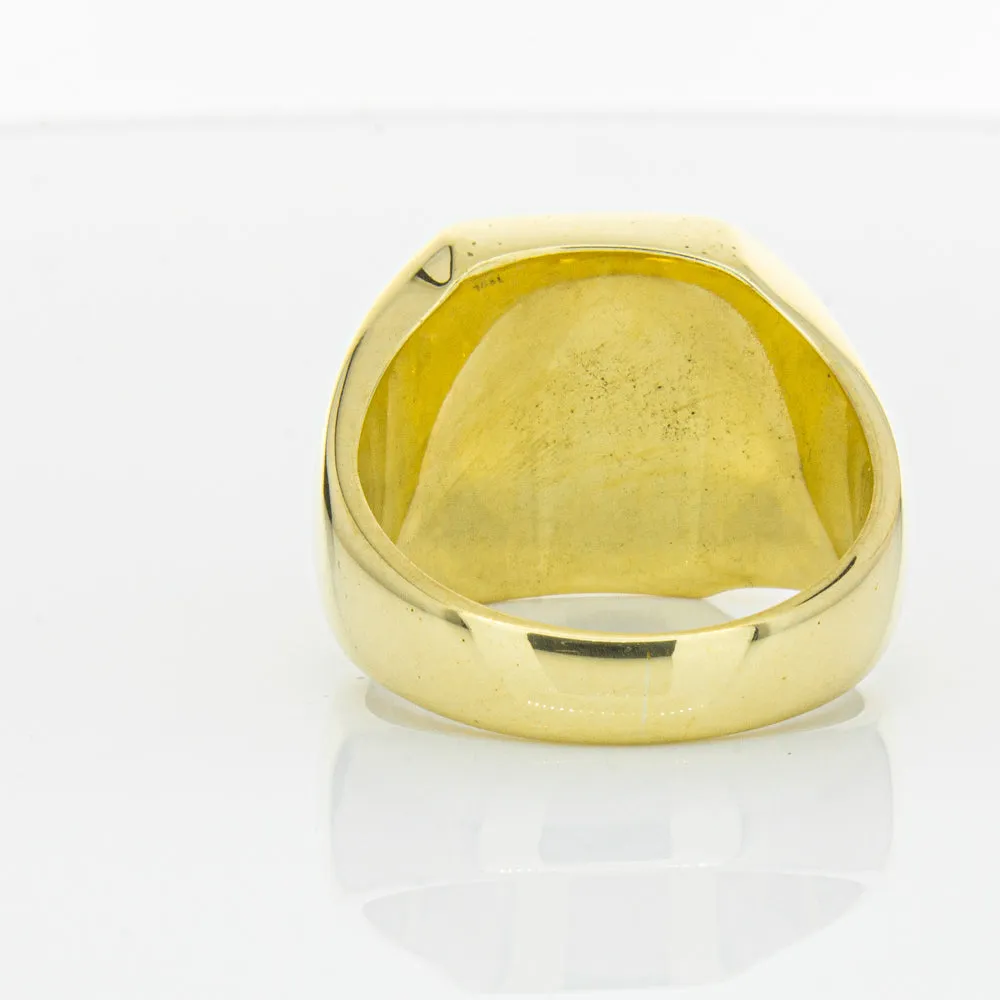 Deja Vu 18ct Yellow Gold Signet Ring