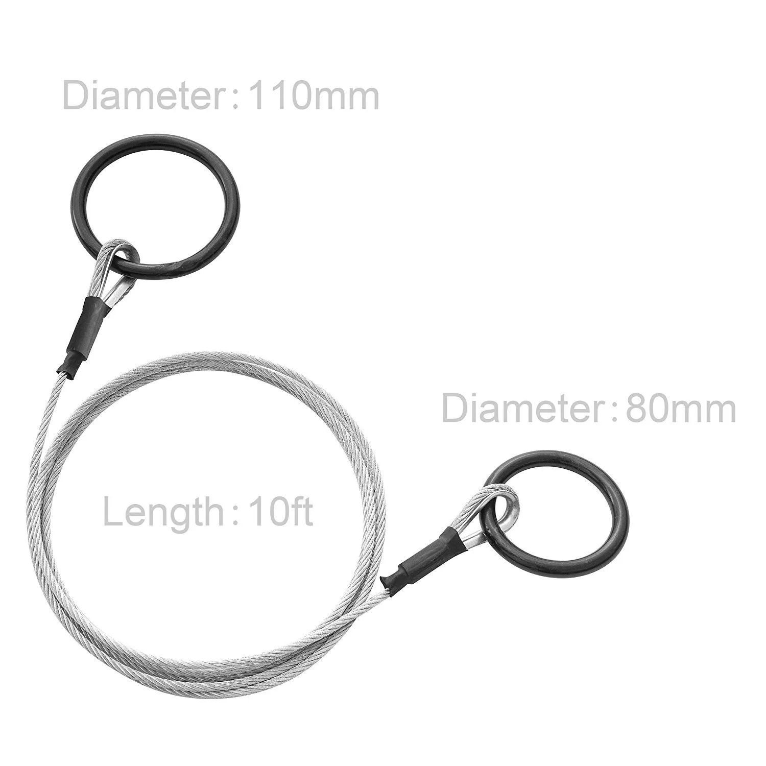 Earth Worth | Log Choker Cable | Toe Ring | 10 Feet