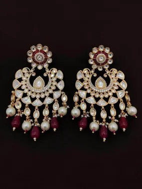 Full Stone Kundan Earrings