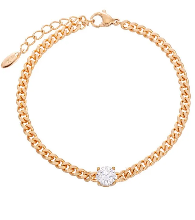Jewelry fashionable Japanese and Korean style simple bracelet personalized niche design ins extendable chain bracelet