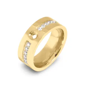 Melano Twisted Flat Basic CZ Ring