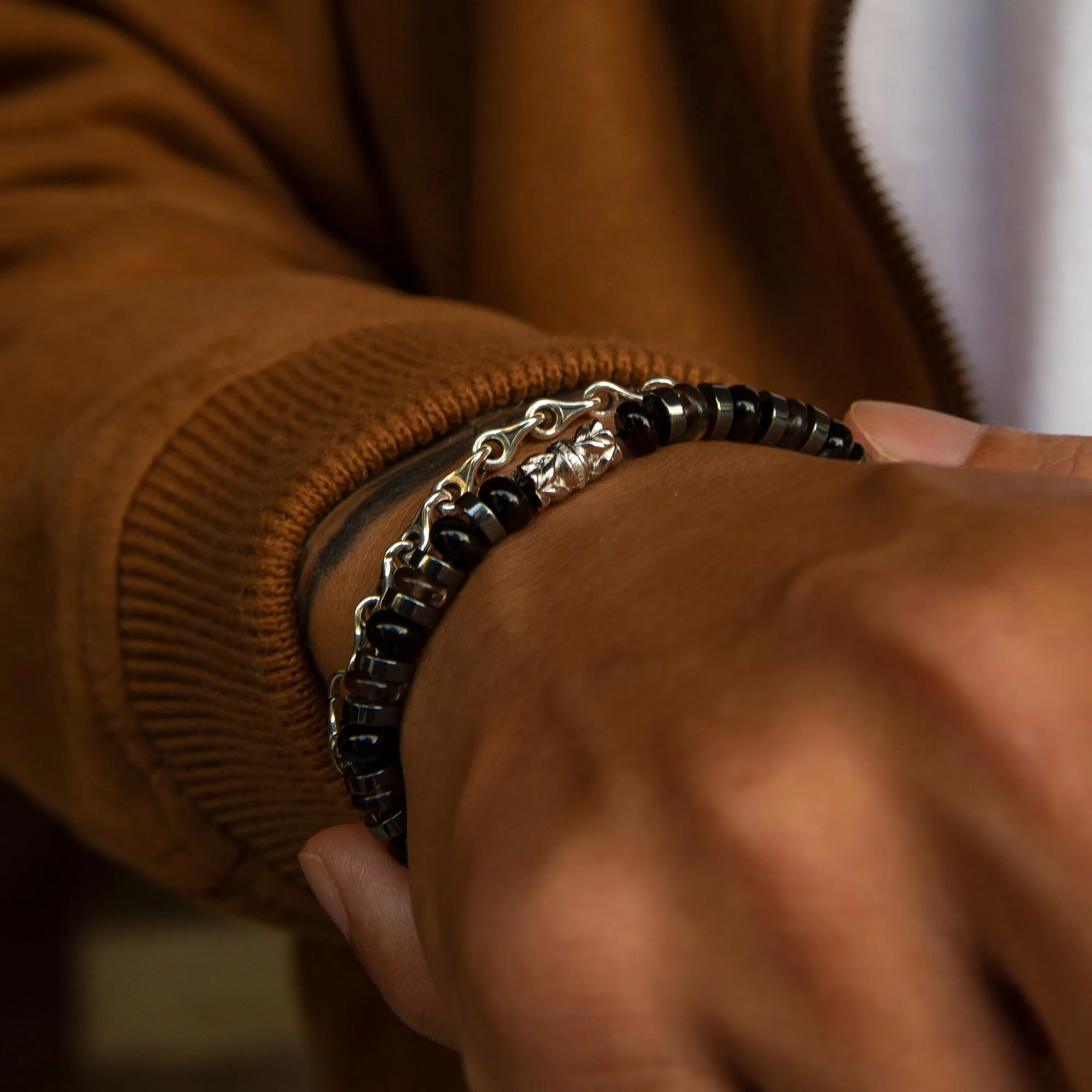 Silver Teardrop Chain Bracelet