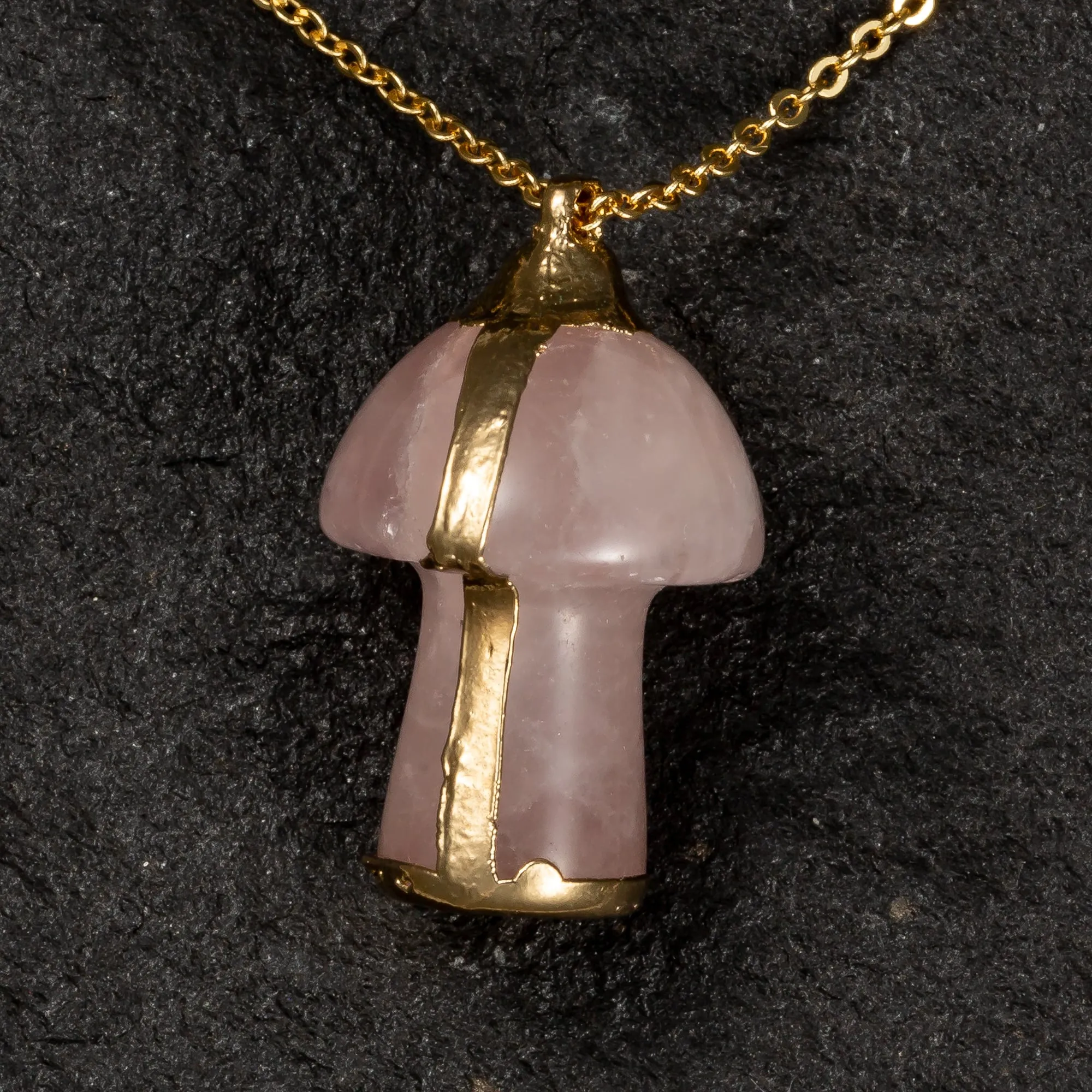 The Magical Mushroom Necklace (24k Gold Plated)