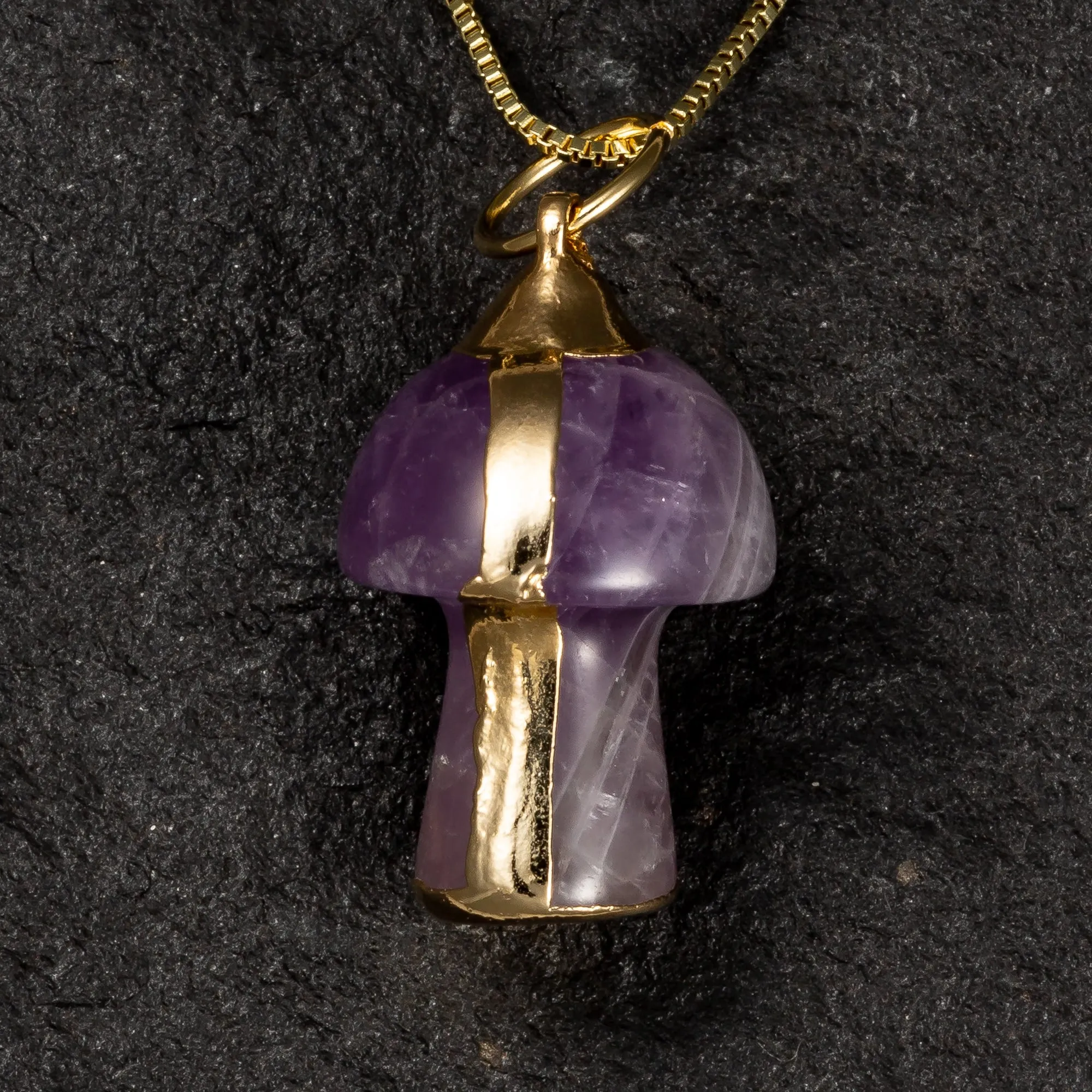The Magical Mushroom Necklace (24k Gold Plated)