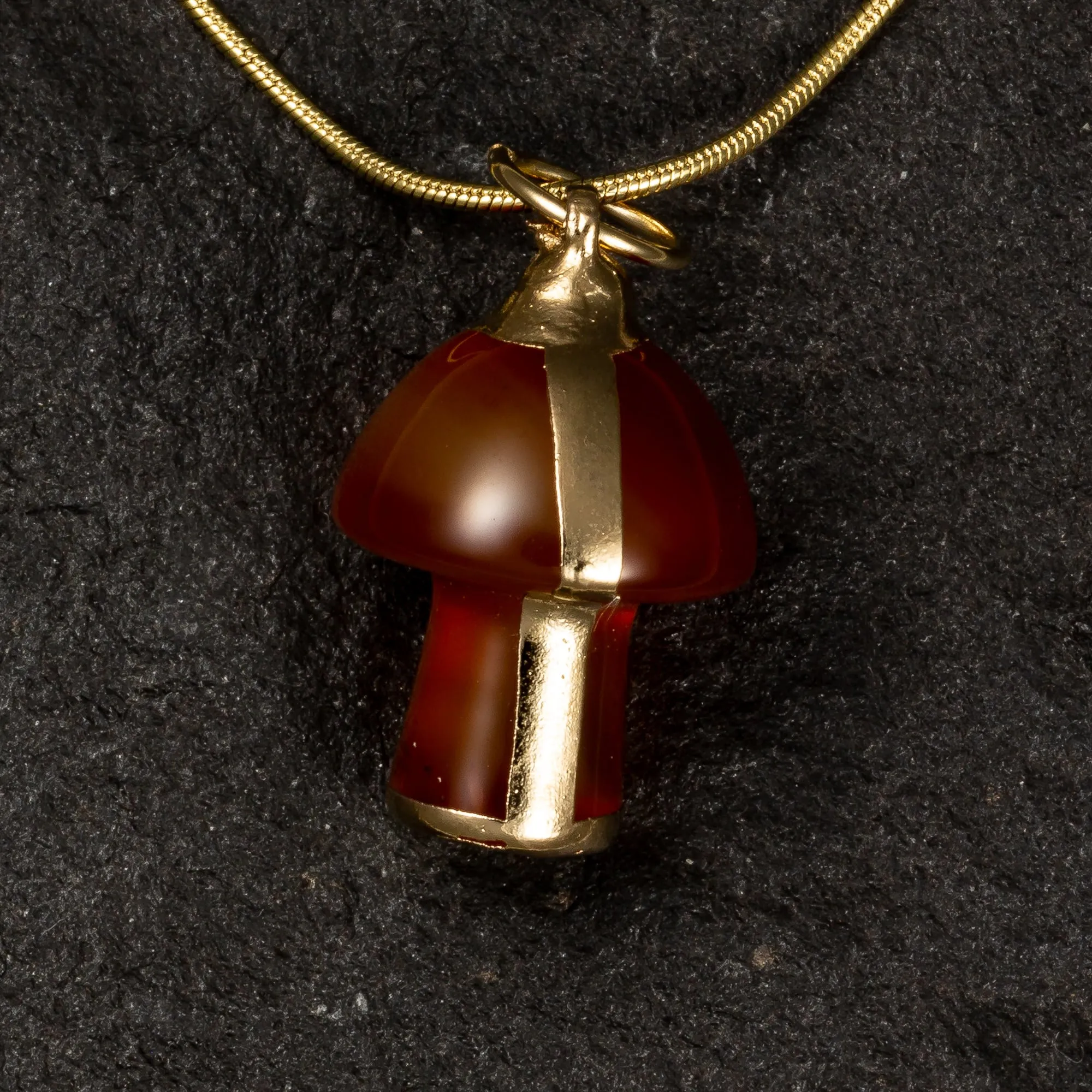 The Magical Mushroom Necklace (24k Gold Plated)