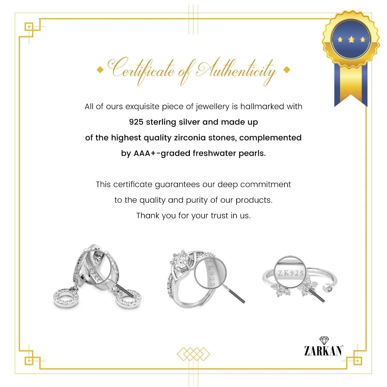 Zarkan The Belle Butterfly Silver Toe Rings